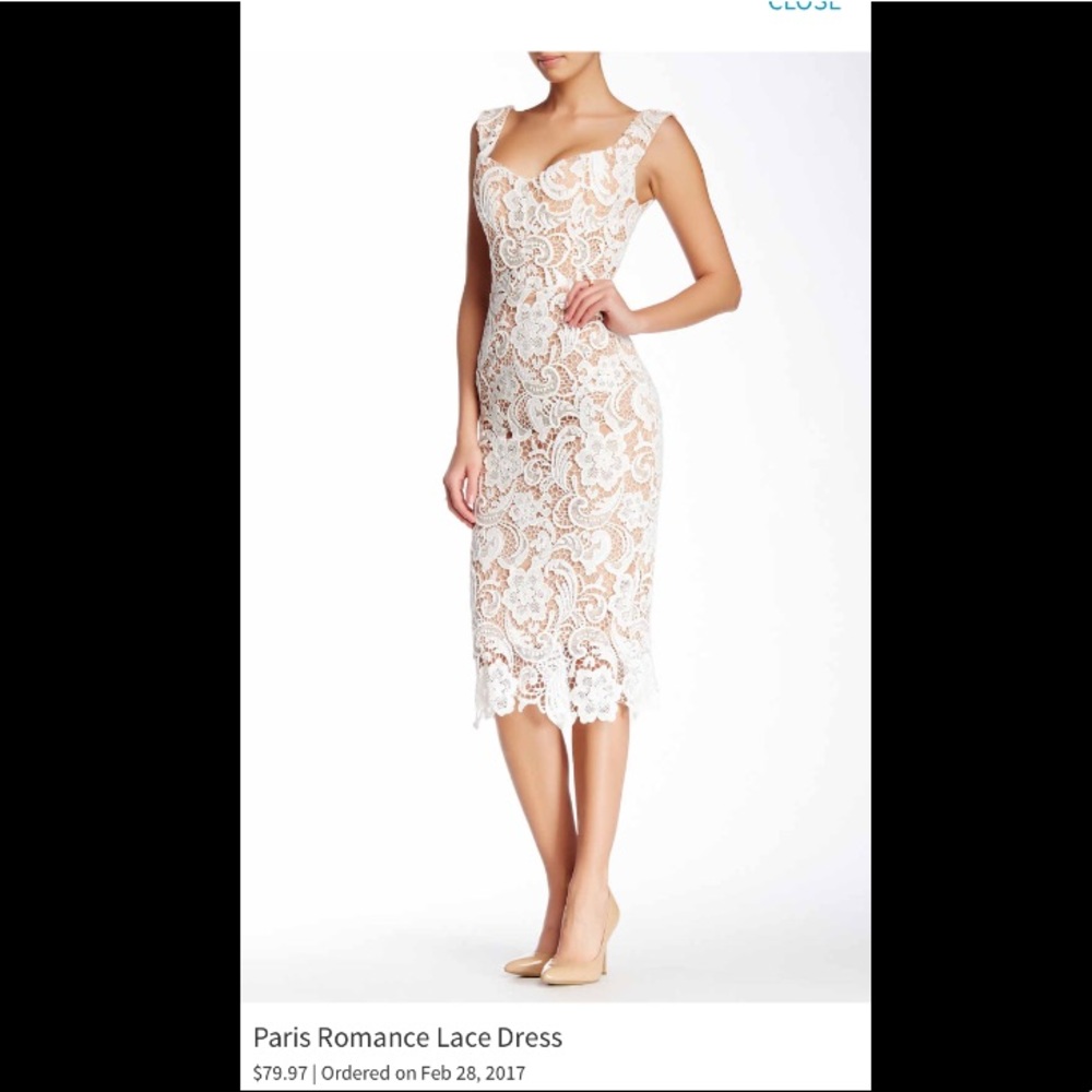 White lace dress